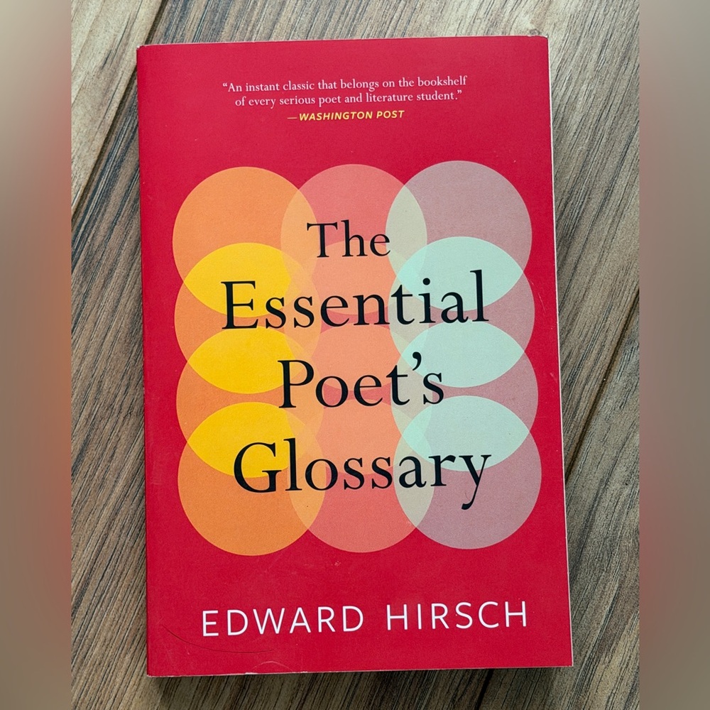 The Essential Poet's Glossary by Edward Hirsch - Red Cover